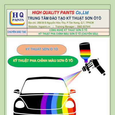 Chương trình Đào tạo Kỹ thuật Sơn Ô Tô